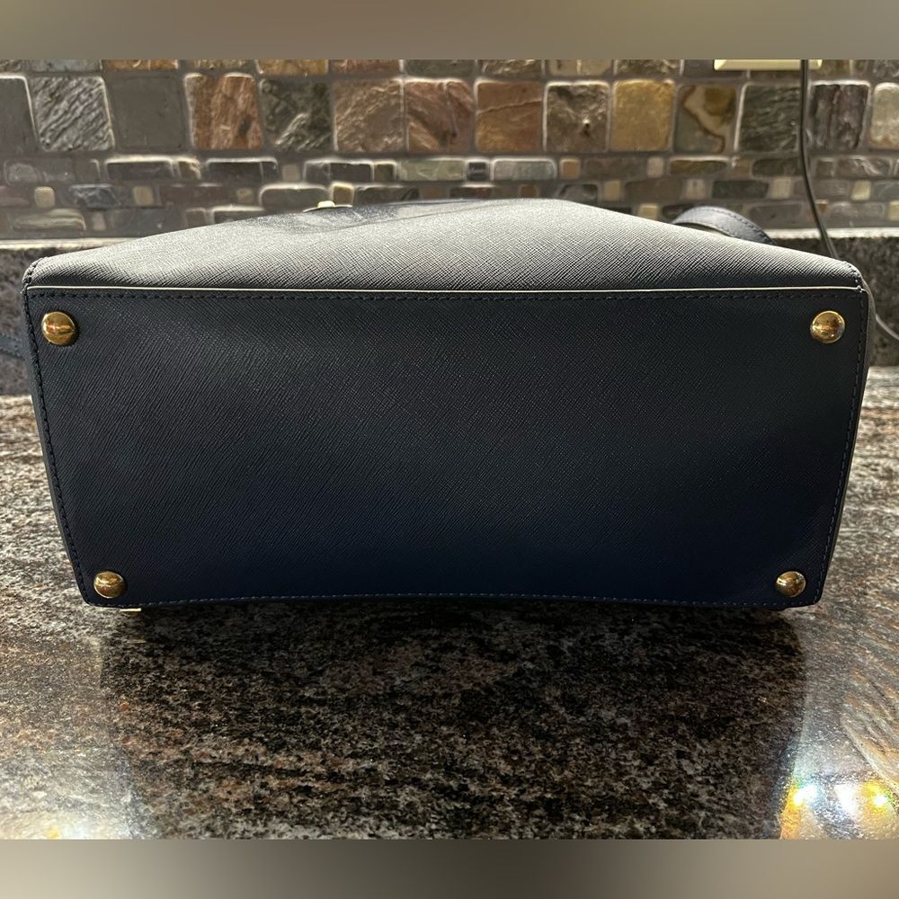 Michael Kors Blue Studded Bag & Wallet Set - Picture 3 of 13